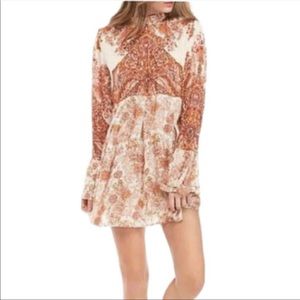 Free People Lady Luck Long sleeve tunic-mini dress